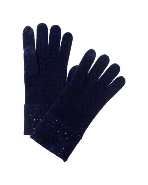 Sofiacashmere Sequin Cashmere Gloves Women's