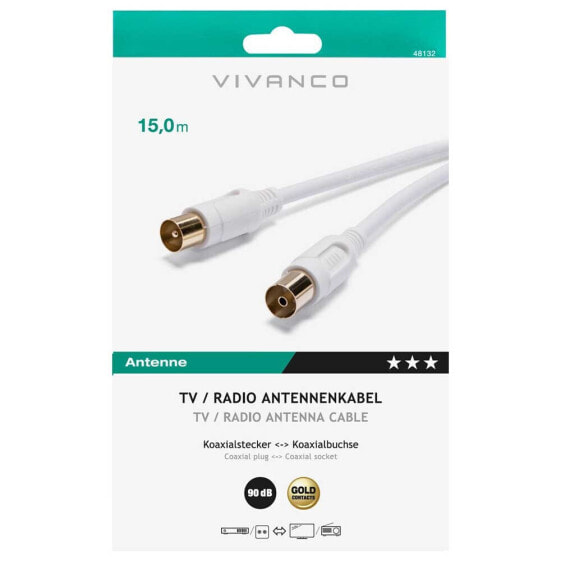 VIVANCO M/F antenna cable 15 m