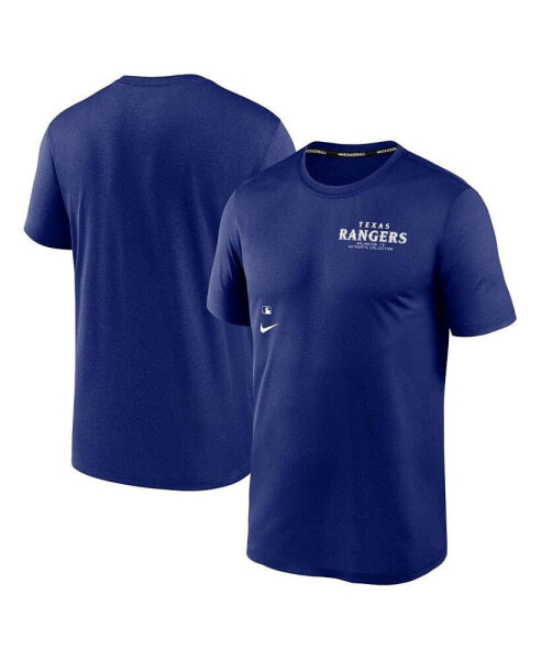 Men's Royal Texas Rangers Authentic Collection Early Work Tri-Blend Performance T-Shirt