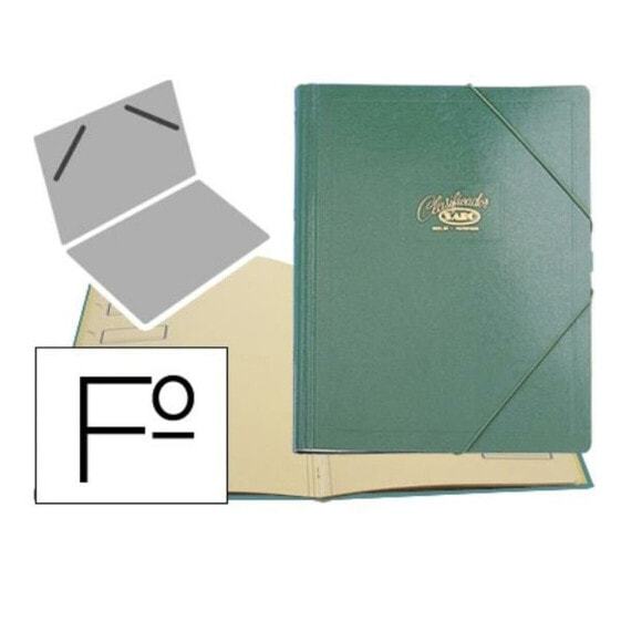 Organiser Folder Saro 30-V Green A4