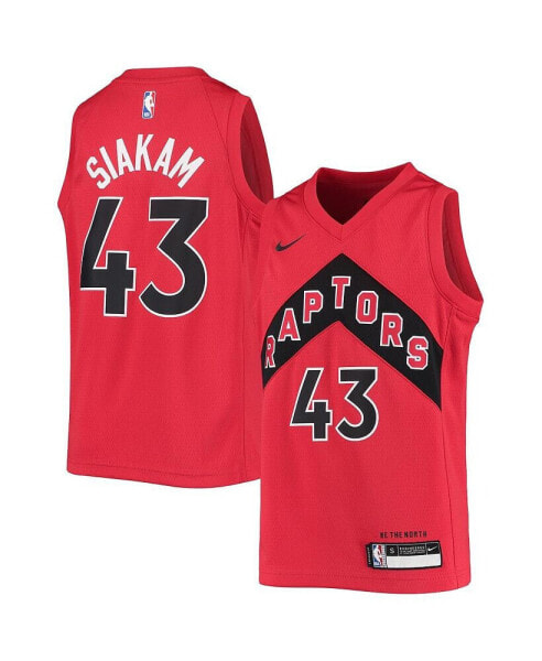 Футболка для малышей Nike Pascal Siakam красная Toronto Raptors 2020/21 - Иконическое издание