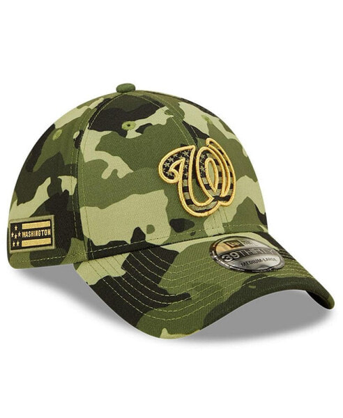 Men's Camo Washington Nationals 2022 Armed Forces Day 39THIRTY Flex Hat