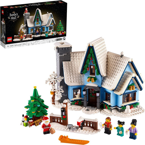 LEGO Santa's Visit 10293 Building Kit; A Festive Build for Adults and Families, with a Christmas Scene to Display (1,445 Pieces)