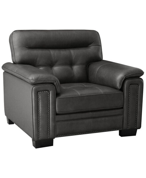 Harrison 43" Leather Traditional Chair