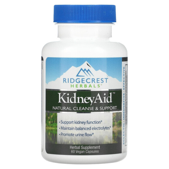 RidgeCrest Herbals, комплекс для почек, 60 вегетарианских капсул