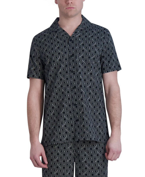 Рубашка мужская KARL LAGERFELD PARIS с геометрическим узором