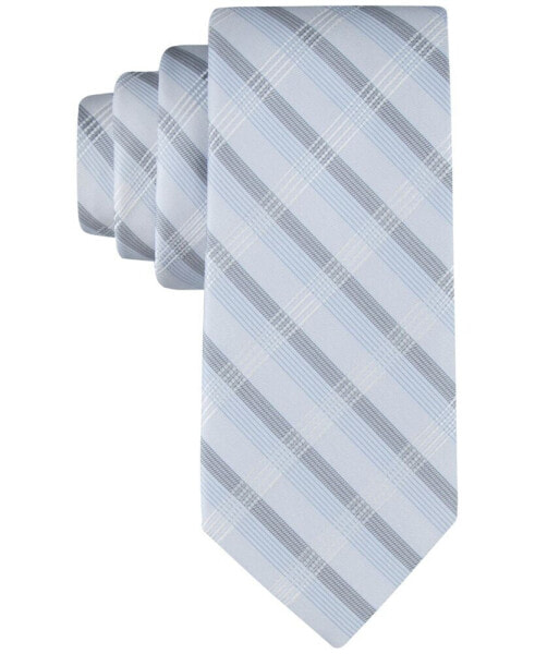 Men's Creme Plaid Extra Long Tie