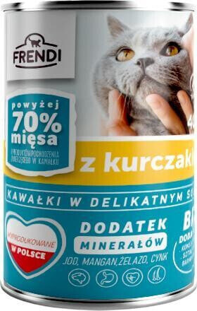 Pet Republic Frendi kawałki kurczaka w delikatnym sosie dla kota 400g