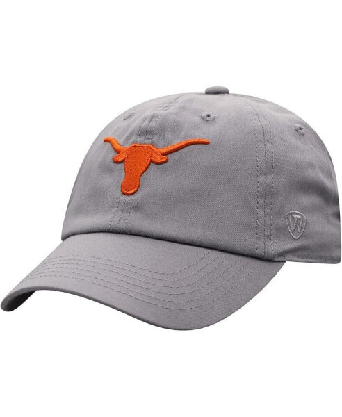 Men's Gray Texas Longhorns Staple Adjustable Hat