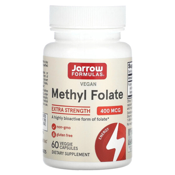 Vegan Methyl Folate, Extra Strength, 400 mcg, 60 Veggie Capsules