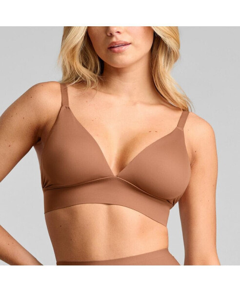 Women's No-Show Triangle Bra with removable pads