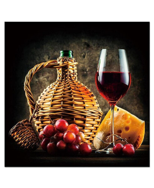 Интерьерная картина Simplie Fun Wine And Cheese Pairing 40x40 см