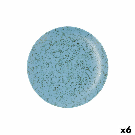 Flat plate Ariane Oxide Ceramic Blue (Ø 24 cm) (6 Units)
