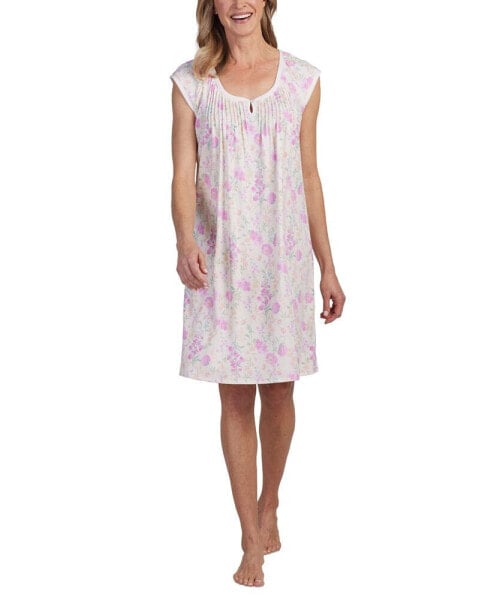 Women's Sleeveless Floral Nightgown