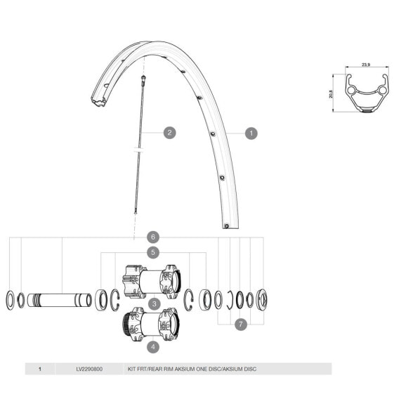 Колеса велосипедные Mavic Aksium Disc Rim