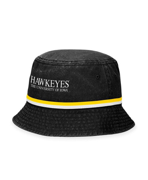 Men's Black Iowa Hawkeyes Ace Bucket Hat