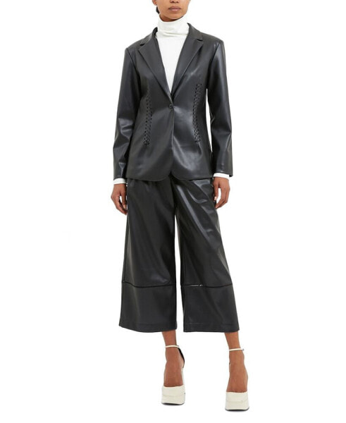 Women's Corlenda Faux-Leather Blazer