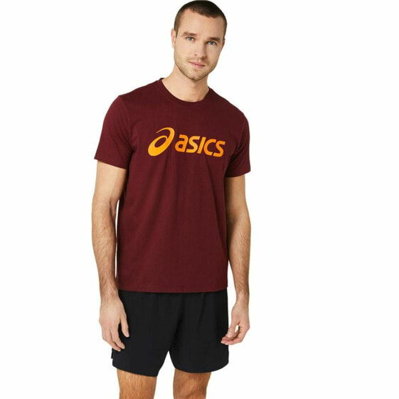 Футболка с коротким рукавом мужская Asics ASICS Big Logo Темно-красный