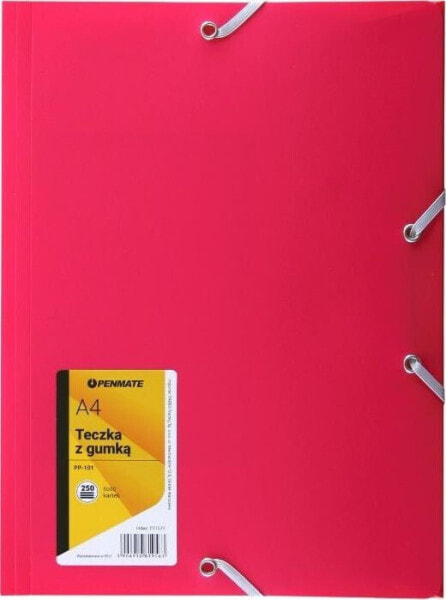 Файл ученический Penmate Teczka z gumką A4 из ПП-101, розовая