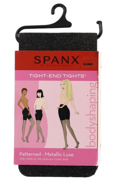 SPANX 132572 Tight-end Tights Patterned - Metallic Luxe Sz A