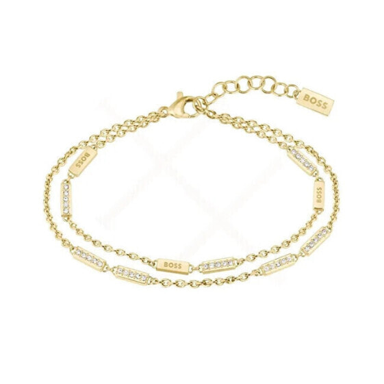 Larya Crystal Double Gold Plated Bracelet 1580450