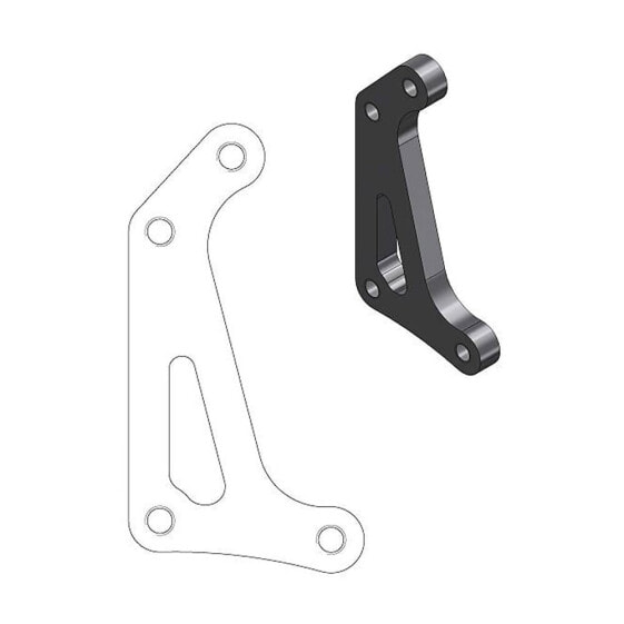 MOTO-MASTER Supermoto Racing 320 mm Honda 211069 Relocating Bracket For Brake Caliper