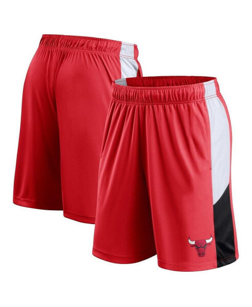 Men's Red Chicago Bulls Champion Rush Colorblock Performance Shorts