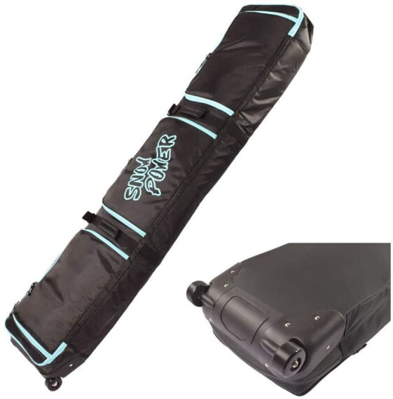 Sport Tent - Ski Snowboard Bag Set Skiing Equipment Bag Padded Snowboard & Ski Bag with Wheels, Black