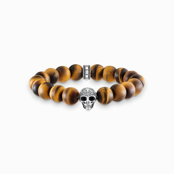 Браслет из бижутерии THOMAS SABO Power Bracelet Totenkopf mit Lilie - A1701-826-2-L16