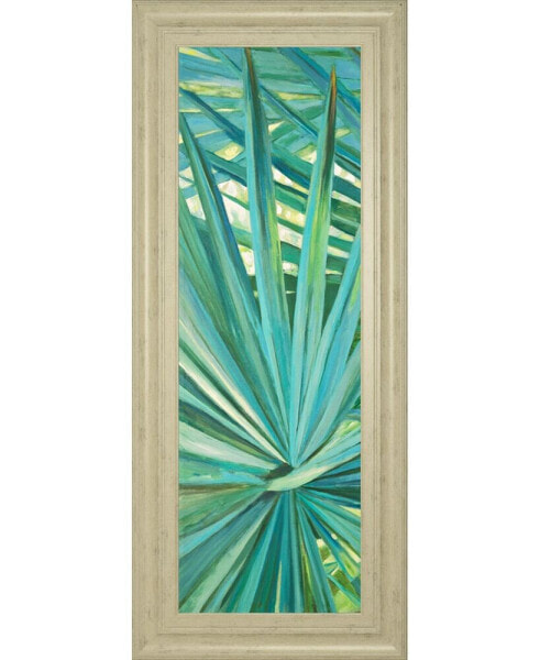 Fan Palm I by Suzanne Wilkins Framed Print Wall Art - 18" x 42"