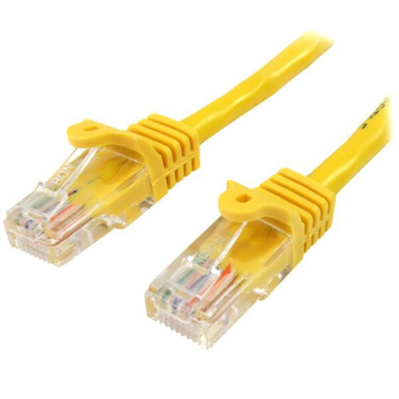 StarTech.com Cat5e Ethernet Patch Cable with Snagless RJ45 Connectors - 10 m - Yellow - 10 m - Cat5e - U/UTP (UTP) - RJ-45 - RJ-45
