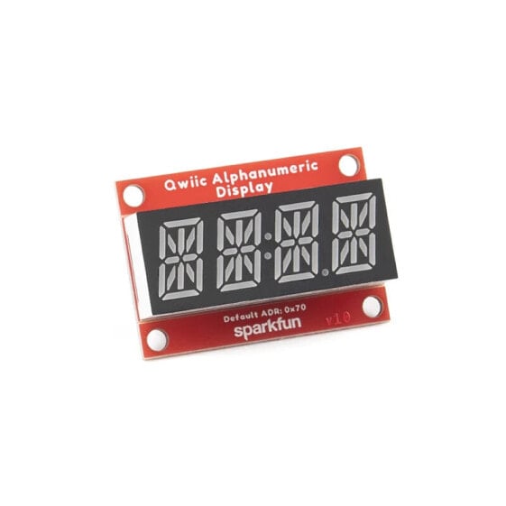 SparkFun Qwiic Alphanumeric Display - Red - SparkFun COM-16916
