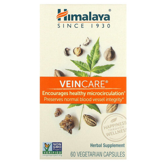 Himalaya, VeinCare, 60 вегетарианских капсул