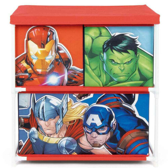 MARVEL 3 Drawer Avengers Storage Shelf