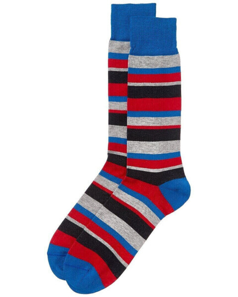 J.Mclaughlin Stripe Pima Sock Men's Os