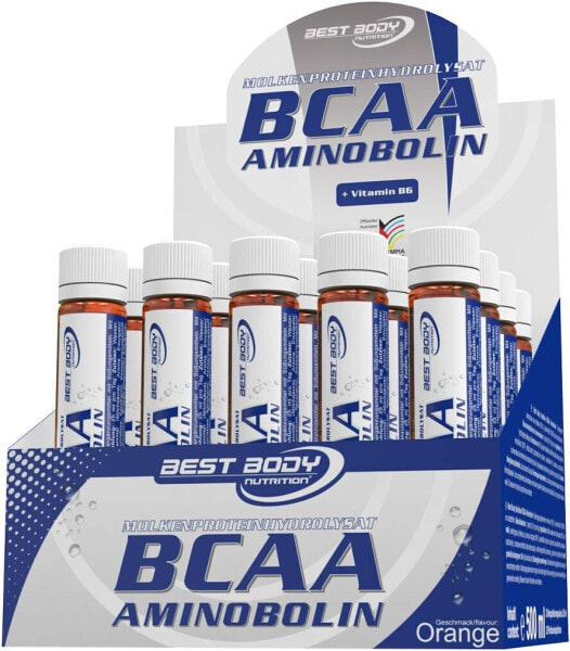 Best Body Nutrition BCAA Aminobolin, 20 Trinkfläschchen à 25 ml Orange