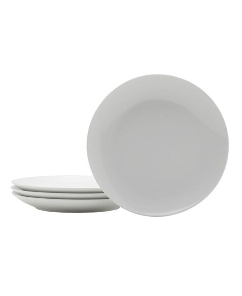 Everyday Whiteware Coupe Rim Salad Plate 4 Piece Set