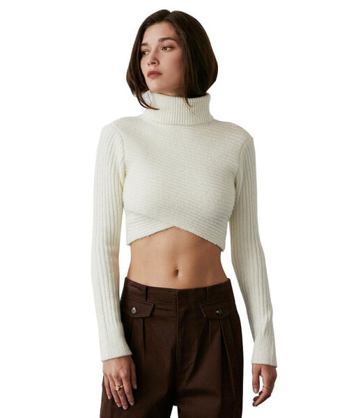 Women's Emery Criss-Cross Crop Sweater