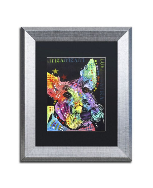 Dean Russo 'Scottish Terrier' Matted Framed Art - 14" x 11" x 0.5"