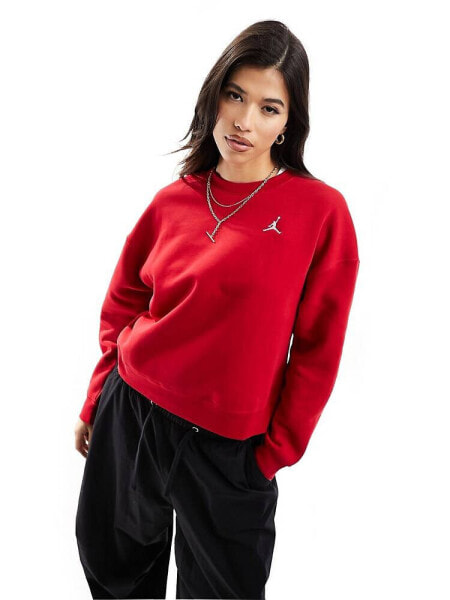 Jordan Brooklyn fleece sweatshirt in gym red