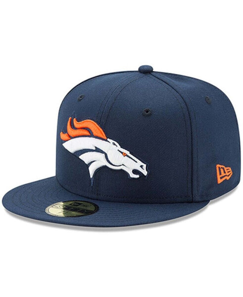 Men's Navy Denver Broncos Omaha 59FIFTY Fitted Hat