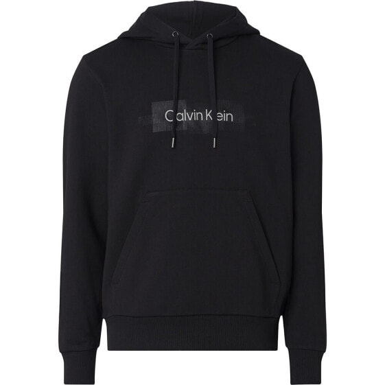 CALVIN KLEIN Box Striped Logo hoodie