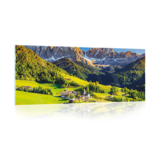 Glasbild Berge Landschaft