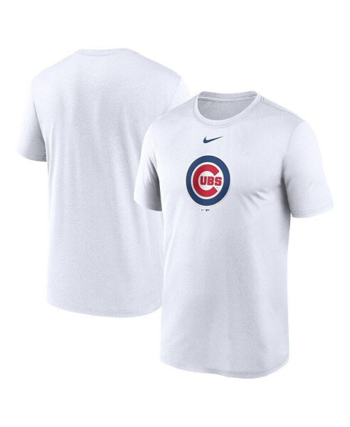Men's White Chicago Cubs Legend Fuse Large Logo Performance T-shirt