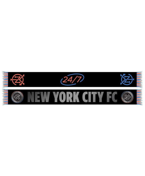 Men's and Women's Black New York City FC 2024 Jersey Hook Scarf