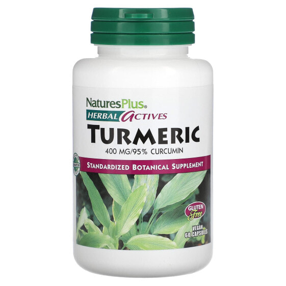 Herbal Actives, Turmeric, 400 mg, 60 Vegan Capsules