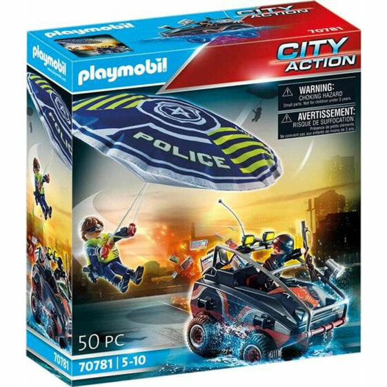 Игровой набор Playmobil Police Parachute with Amphibious Vehicle City Action (Городская Акция)