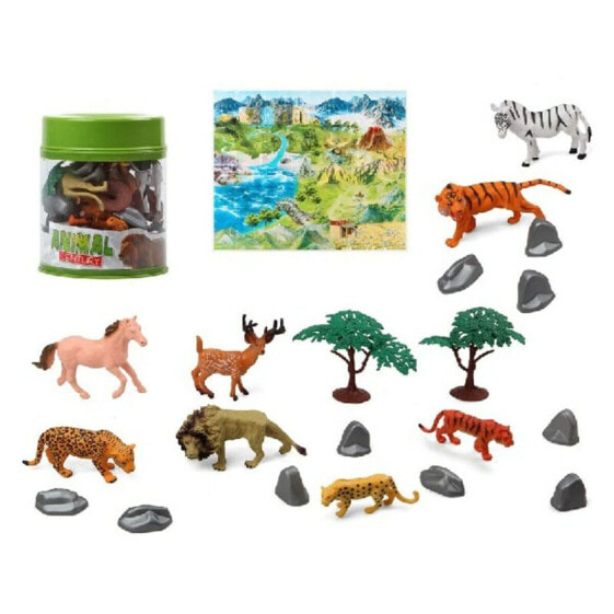 Игровой набор Shico Animal figures Jungle (22 Pieces) (3 pcs) - Лесные звери (Семейная прогулка)