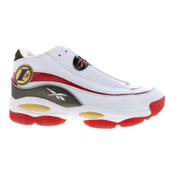 Reebok The Answer DMX Mens White Leather Lace Up Athletic Basketball Shoes