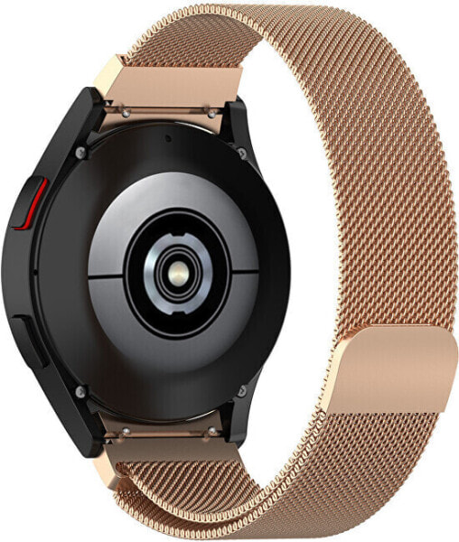 Milánský tah s magnetickým zapínáním pro Samsung Galaxy Watch 6/5/4 - Rose Gold